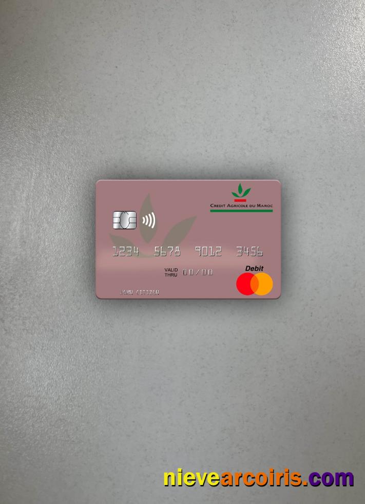 Morocco Crédit Agricole du Maroc mastercard photolook